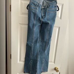 Pull & Bear split hem denim
